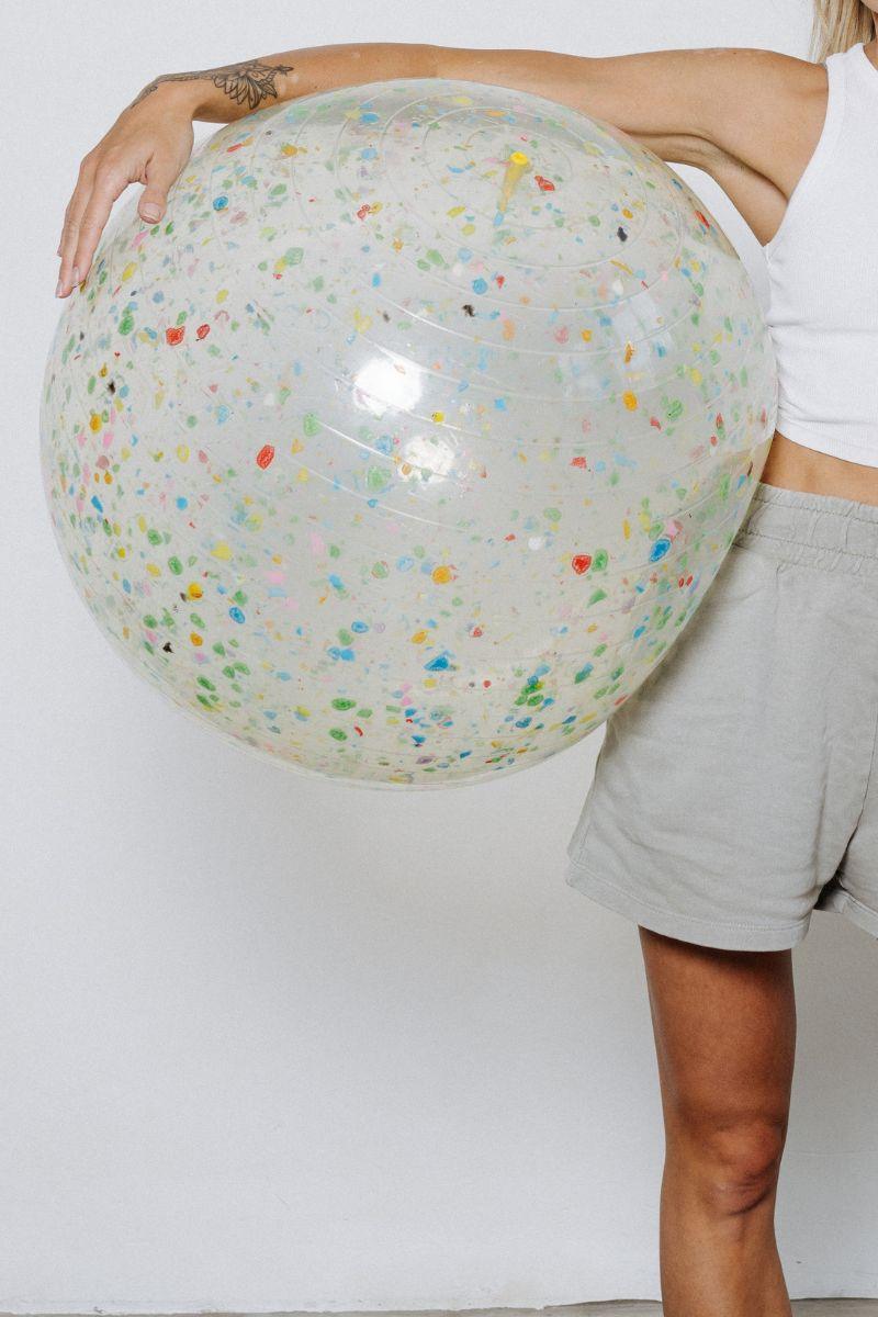 Recycled Exercise ball big tansparent - pepeandwolf